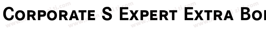 Corporate S Expert Extra Bold Italic OsF字体转换